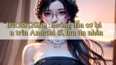 Bet388 (2026) hướng dẫn cơ bản trên Android 15, lưu tin nhắn