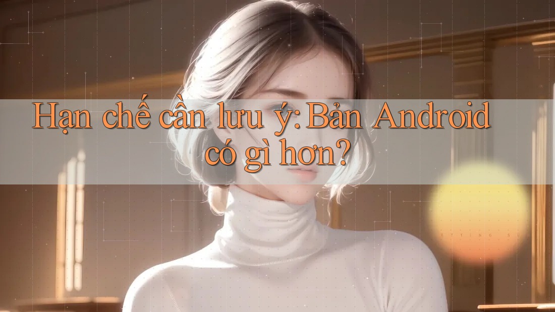 Hạn chế cần lưu ý: Bản Android có gì hơn? Hạn chế cần lưu ý: Bản Android có gì hơn?