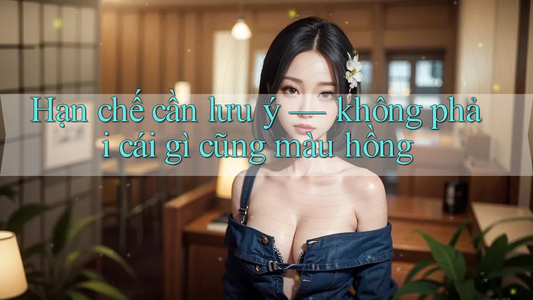 Hạn chế cần lưu ý — không phải cái gì cũng màu hồng