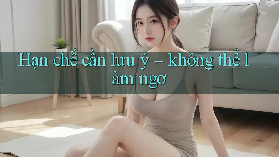 Hạn chế cần lưu ý – không thể làm ngơ Hạn chế cần lưu ý – không thể làm ngơ