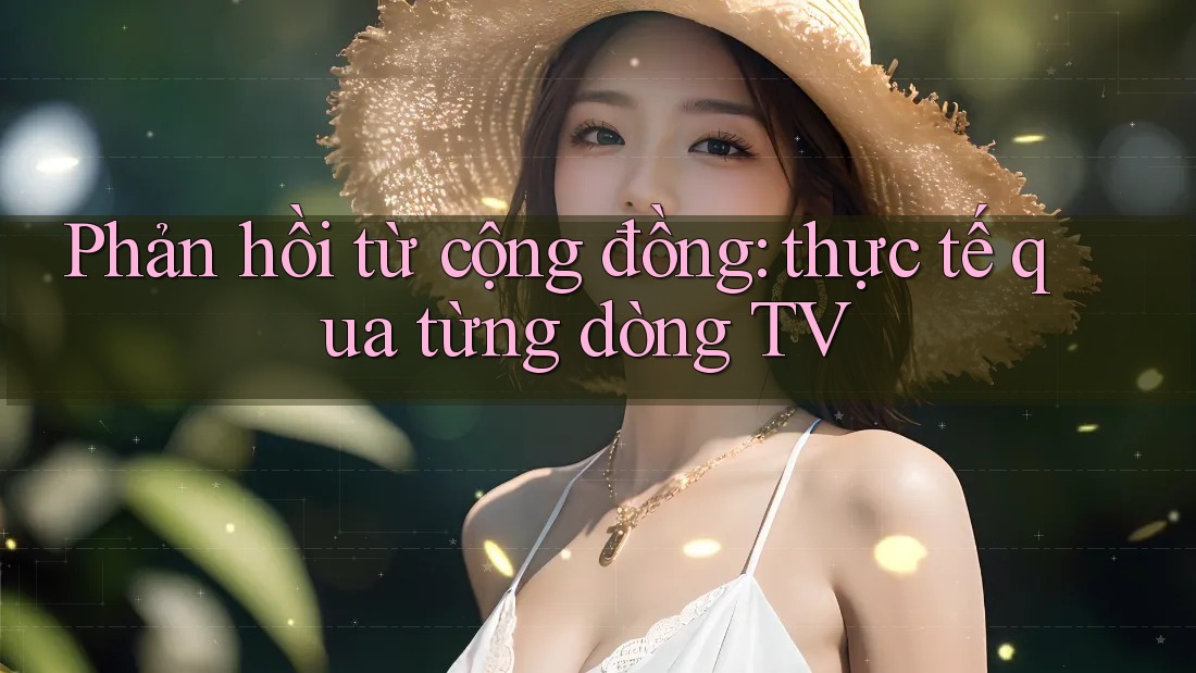 Phản hồi từ cộng đồng: thực tế qua từng dòng TV