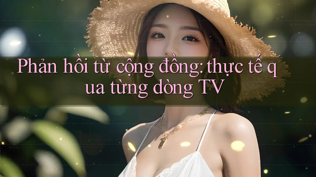 Phản hồi từ cộng đồng: thực tế qua từng dòng TV Phản hồi từ cộng đồng: thực tế qua từng dòng TV